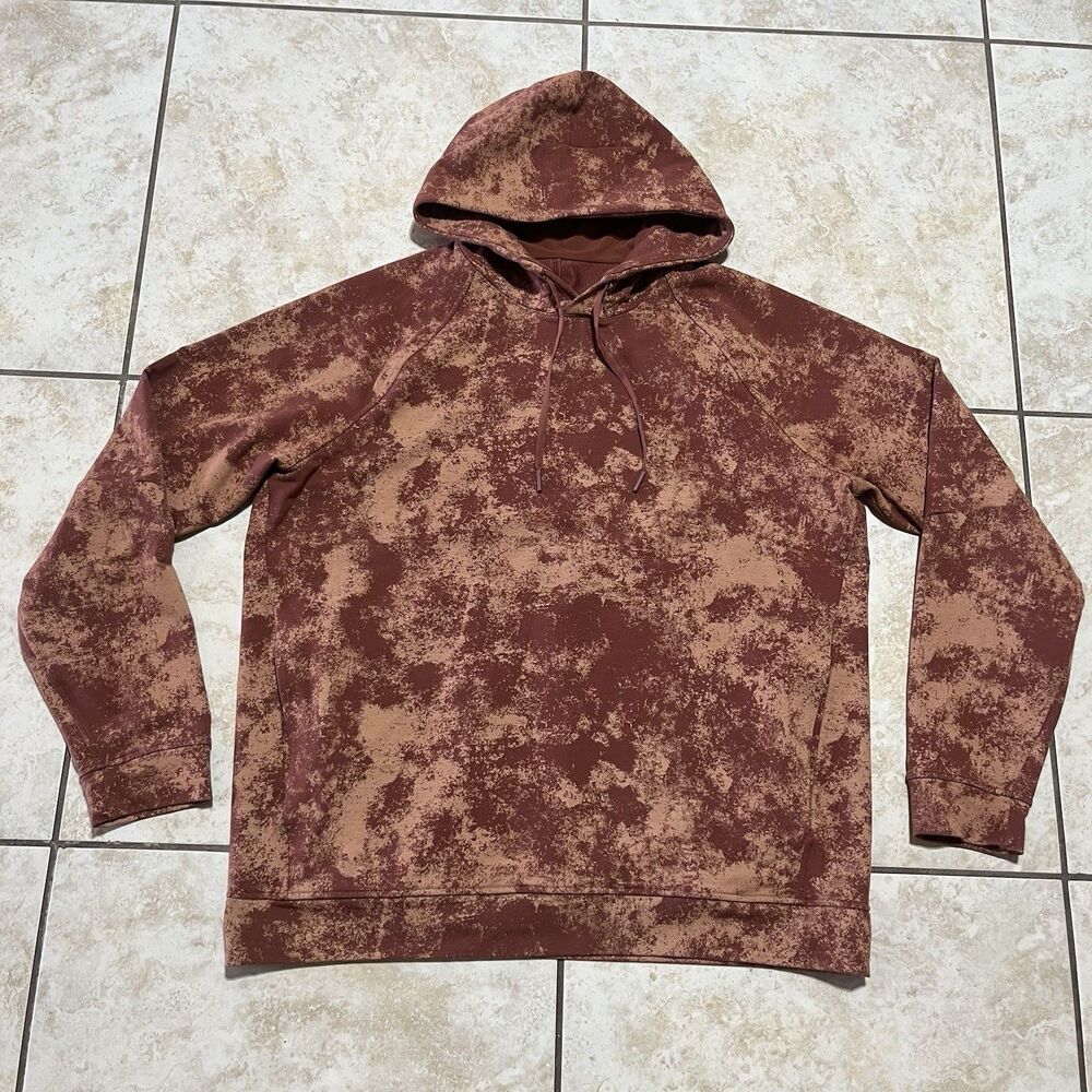 Lululemon Hoodie Mens Size XL City Sweat Tie Dye Camo Athleisure Performance